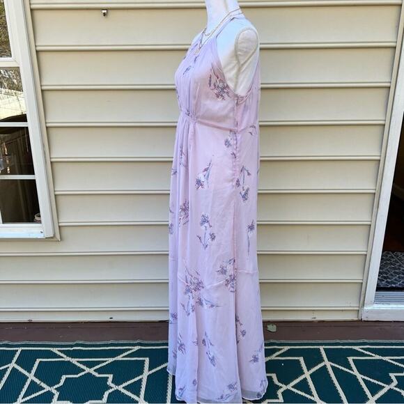 A Pea in the Pod Maternity Lilac Maxi Dress - Picture 4 of 9